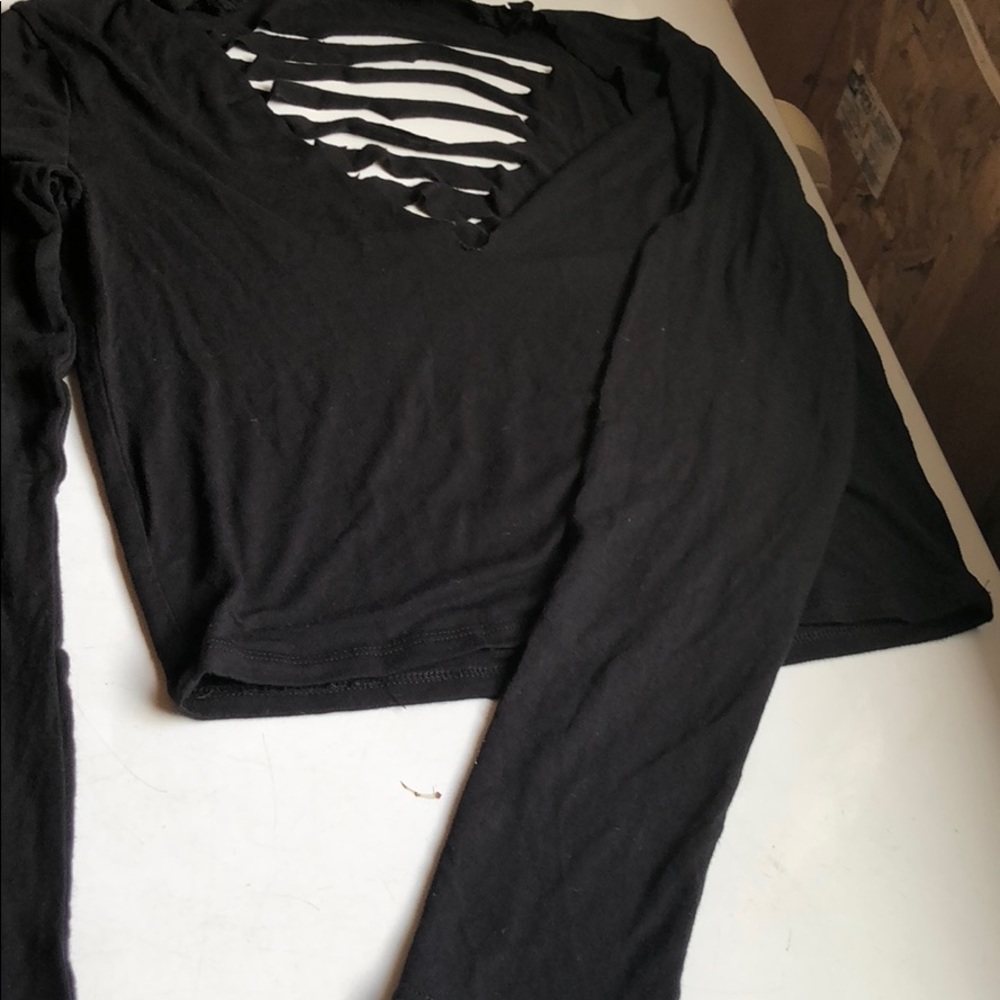 Versatile Black Crop Top Size M.